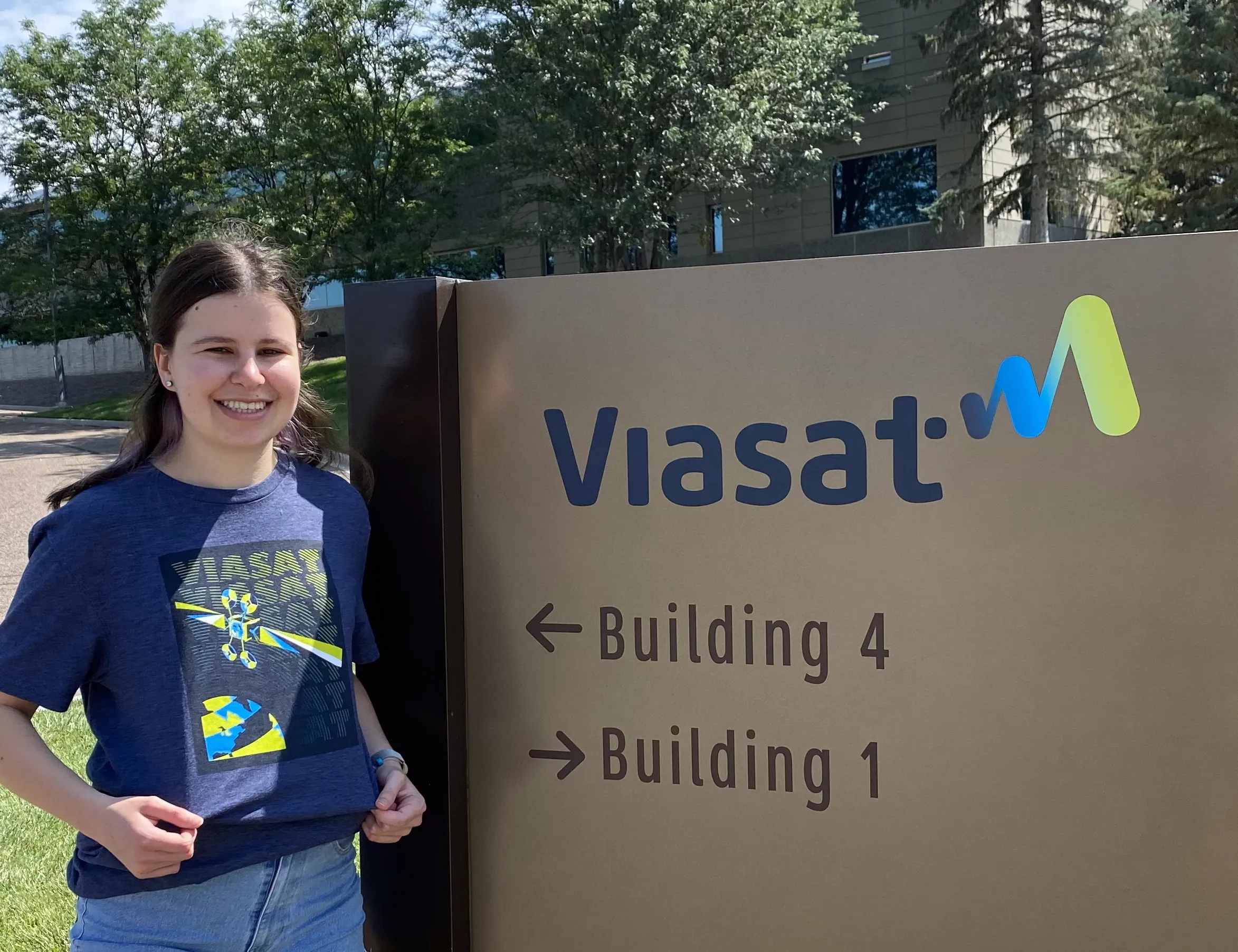 Me at the Viasat offices in Englewood, Colorado